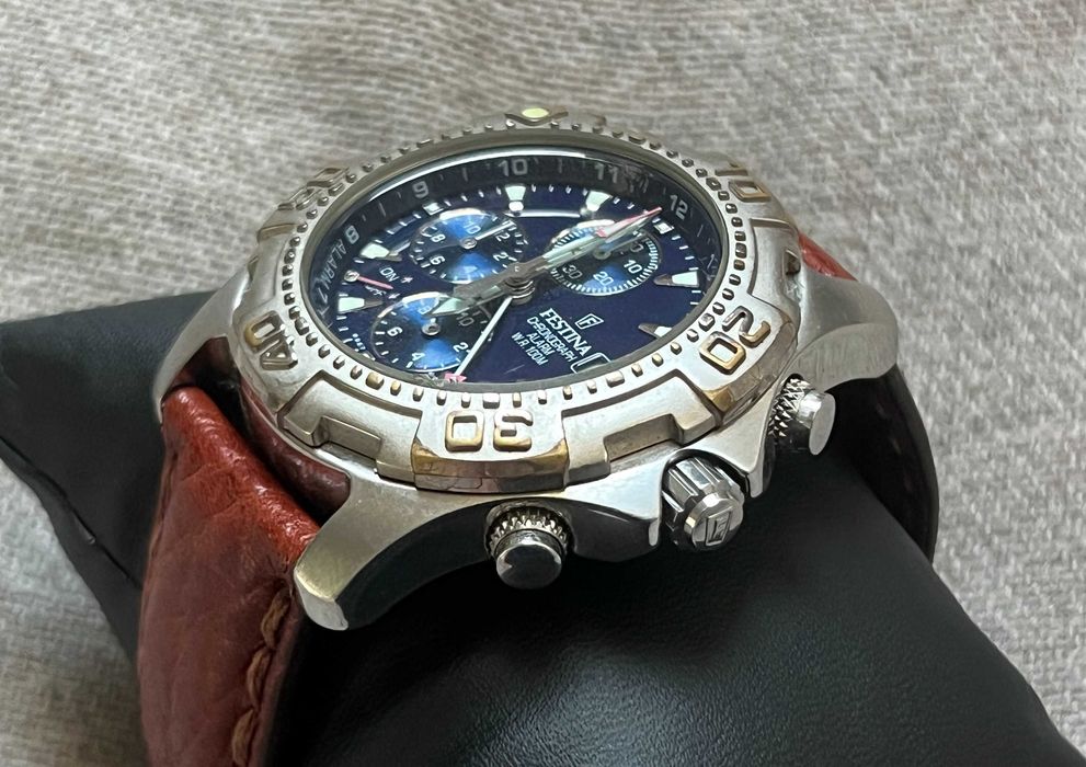 Ceas Festina Alarm Chronograph 8967 otel 100m cronograf vintage