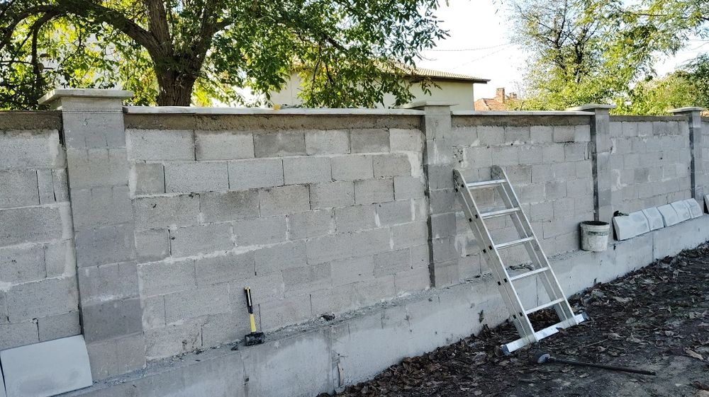 Ограда.  Куфражи и Бетон Камък