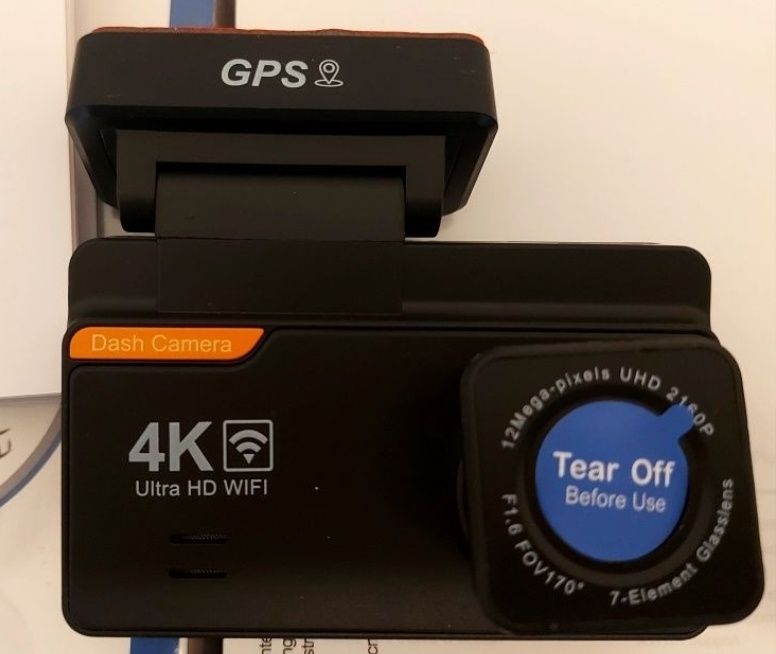 Cameră de bord 4K 3 inch GPS WIFI 170 grade Monitoring 24