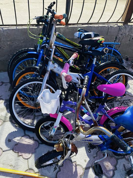 5 детских велосипедов — комплектом