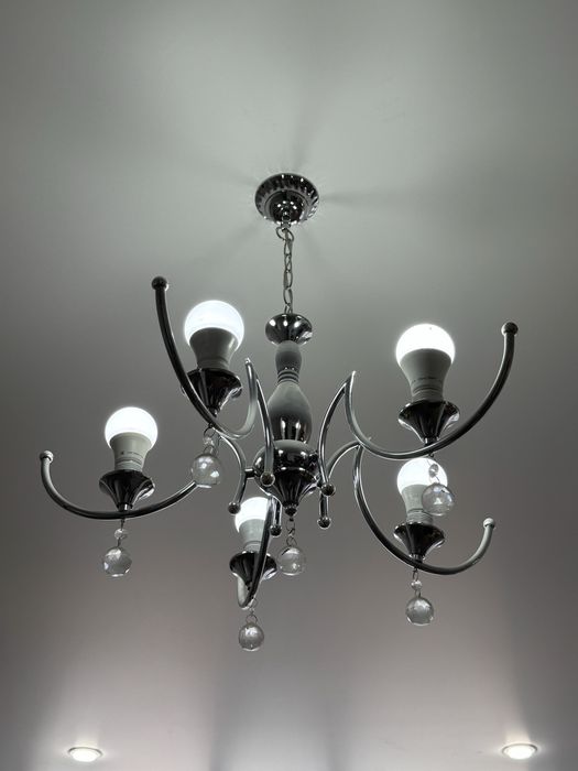 Люстры без плафонов 2 шт. В серебре