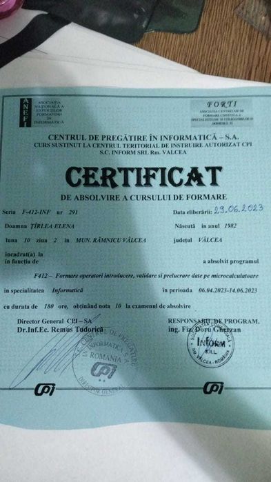 Curs operator calculator