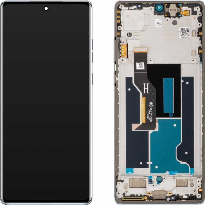 Нов оригинален дисплей с рамка за Motorola Edge 50 Fusion / Forest Blue / Гаранция