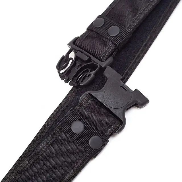 Curea Tactică YNNA® Combat, Reglabilă 105-130 cm, Negru – Durabilita