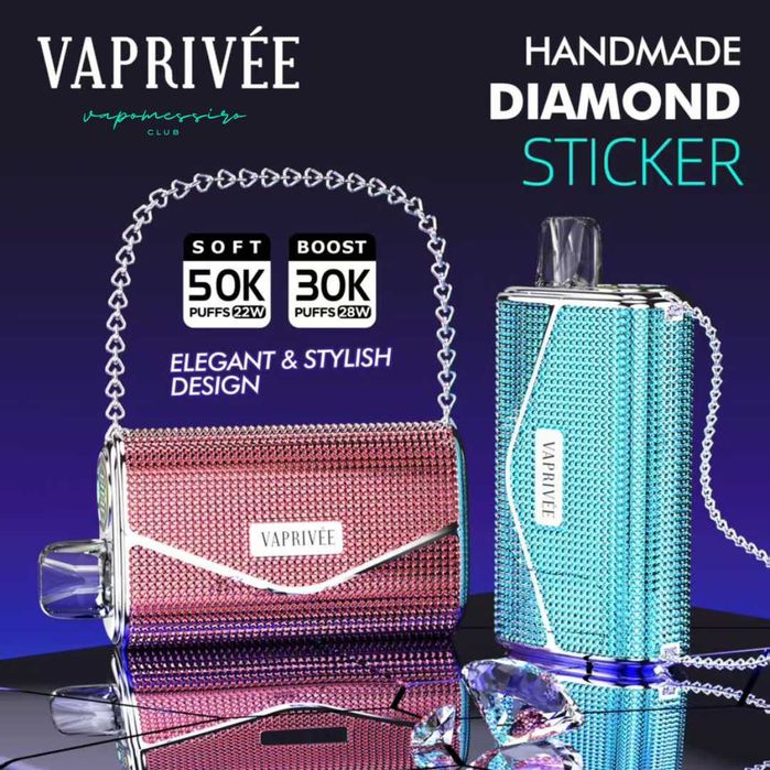 Promo !Vape Geanta Plic Dame !50.000 puffuri