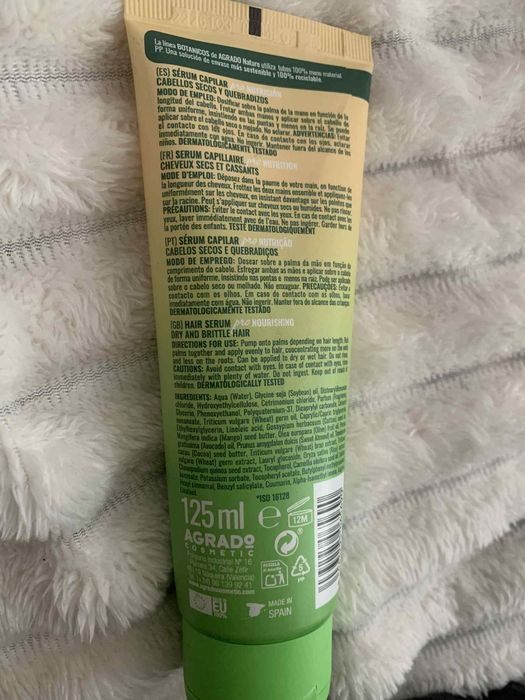 Продавам серум за коса 125 ml , със срок на годност до 2028 г