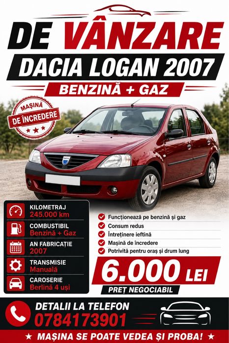 Dacia logan 2007 PRETUL ESTE FIX