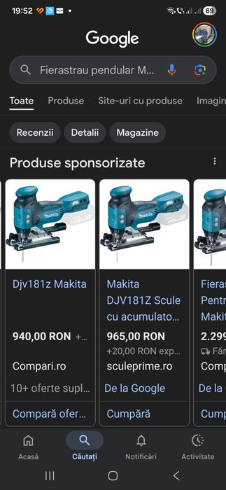 Fierastrau pendular Makita DJV 181