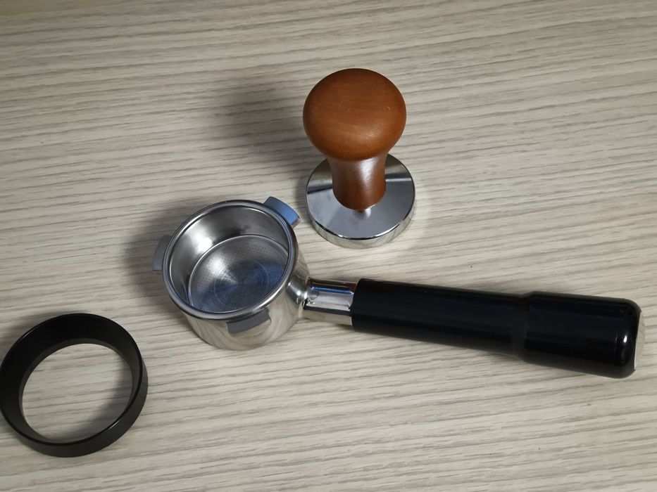 Portafiltru 54mm bottomless,tamper 53mm ,filtru ,pâlnie dozare