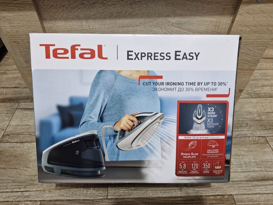Stație de călcat cu abur Tefal SV6131E0 Express Easy, Talpă Ceramic Xpress Glide, 2200W, 1.7l
