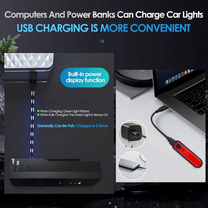 LED велосипедни светлини за нощно каране