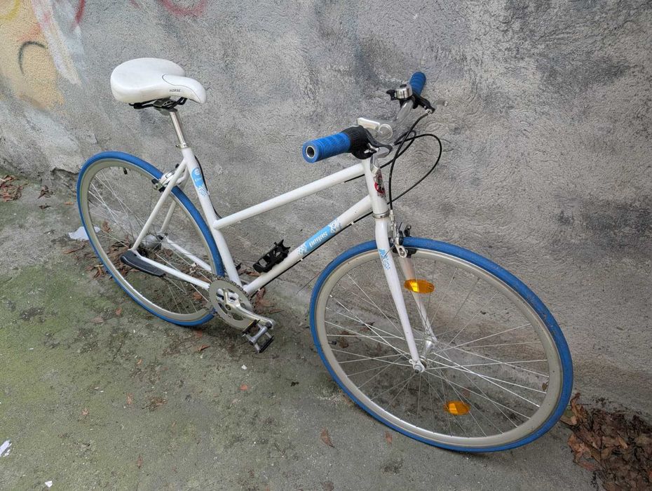 Bicicletă Pegas Clasic Alb Perlat