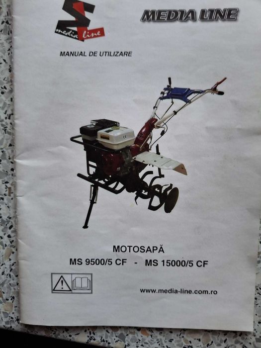 Tractoras (motosapa) cu remorca in Sarmasu, Mures