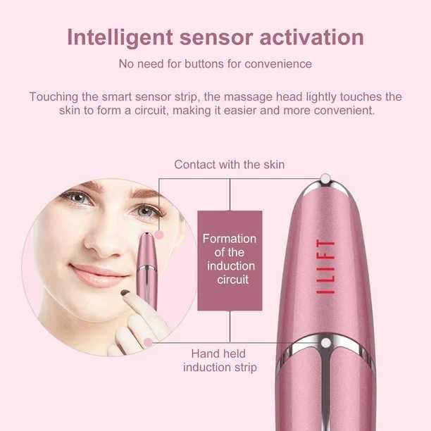 ILIFT IF Масажор за очи от цинкова сплав с 12 000 VPM и термотерапия