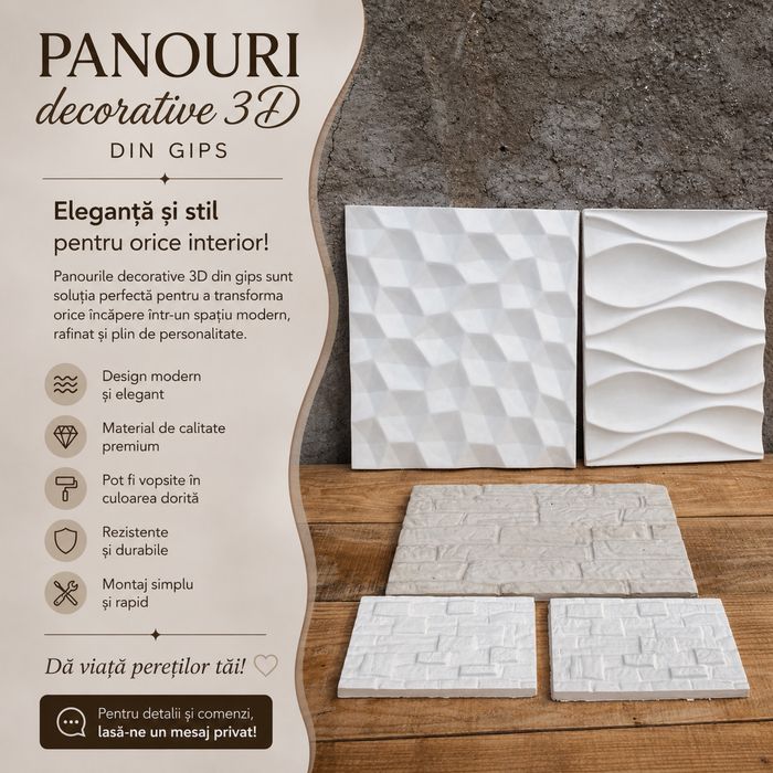 Panouri decorative 3D