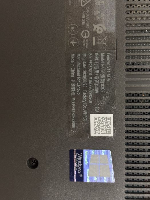 Lenovo V14-ADA (модель 82C6)