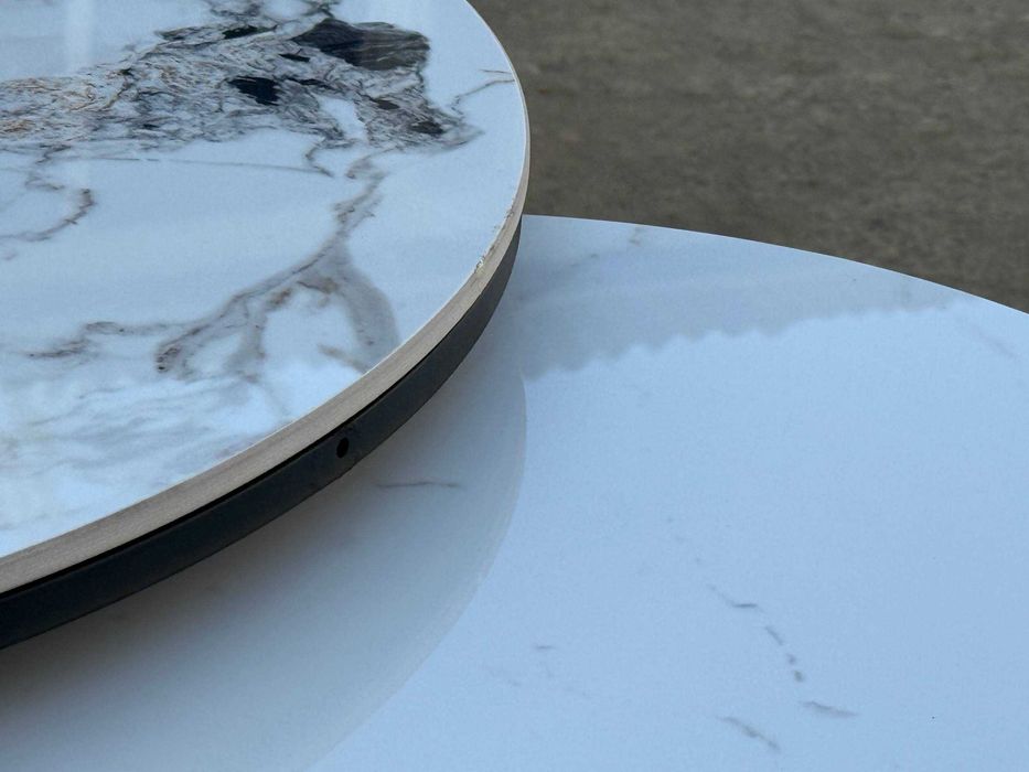 Комплект из двух журнальных столиков: круглые столики-трансформеры