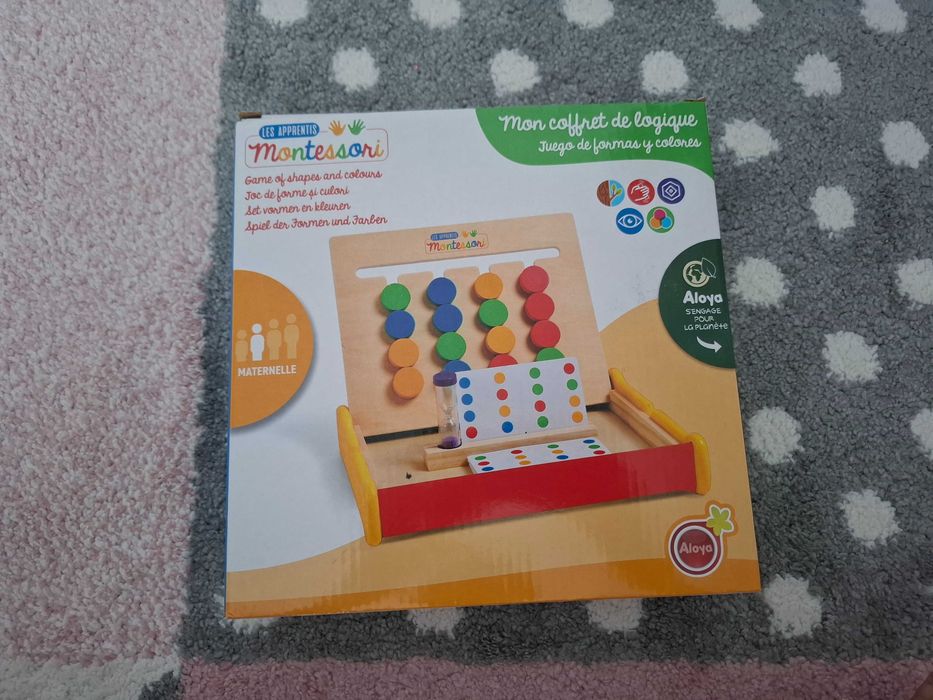 Joc Montessori - Joc de forme și culori Aloya