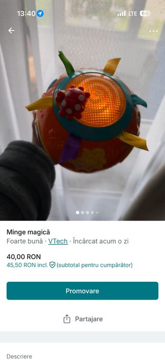 Minge magica de jucarie