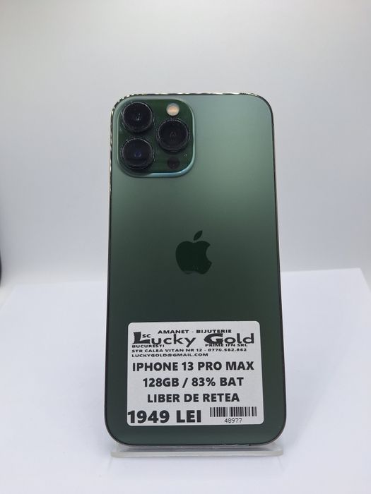 Iphone 13 Pro Max 128gb 83% bat liber de rețea #48977