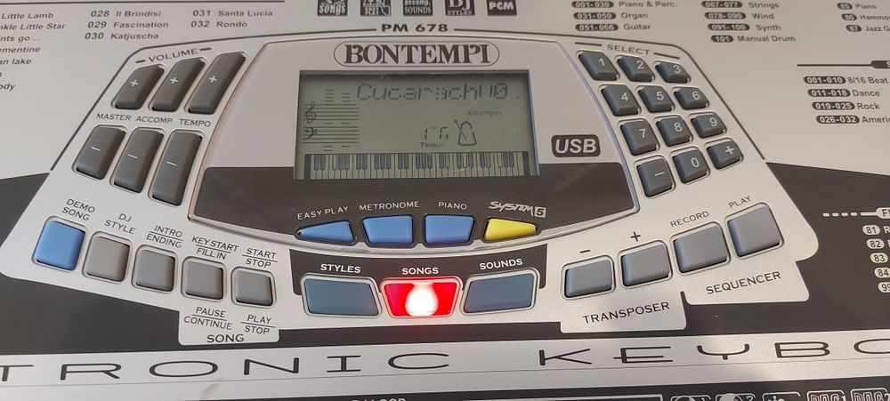 Sintetizator Bontempi PM678