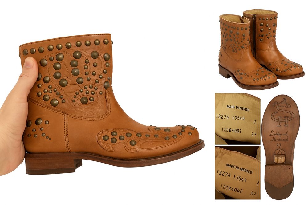 Cizme piele naturală ASH, Made in Mexico, mărimea 37