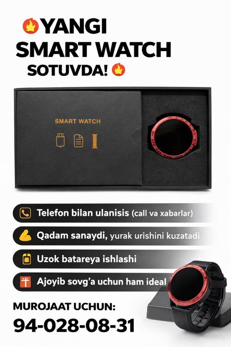 Smart watch arzon narxda