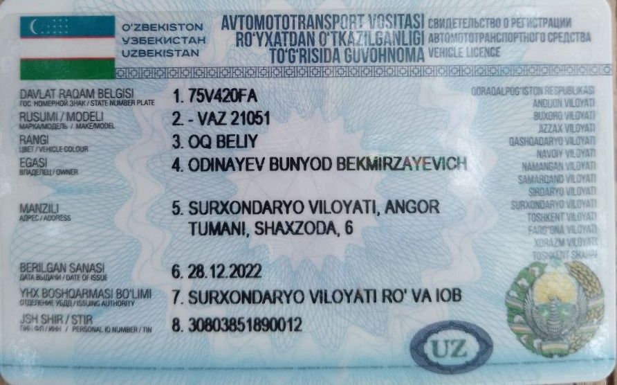 Vaz 21051 sotiladi. Narxi kelishilgan holda