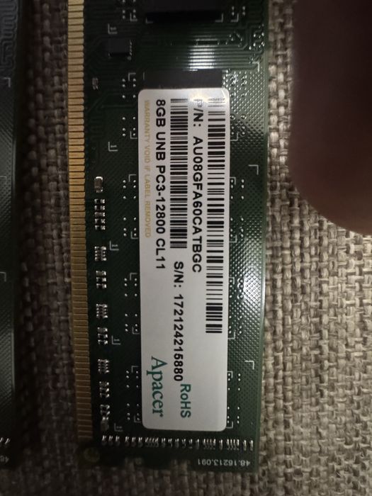 Озу 16gb DDR3 1600mhz