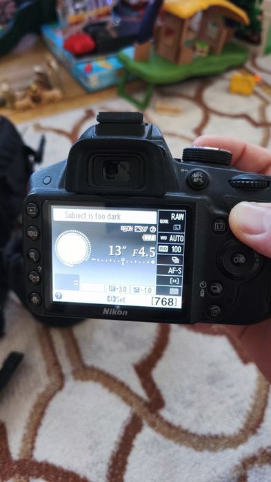 Nikon D3200 + obiectiv 18-55 + obiective prime 50mm + flash sigma