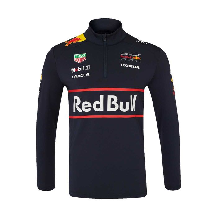 Red Bull Racing F1 Team 1/4 Zip Top - Оригинална мъжка блуза с цип