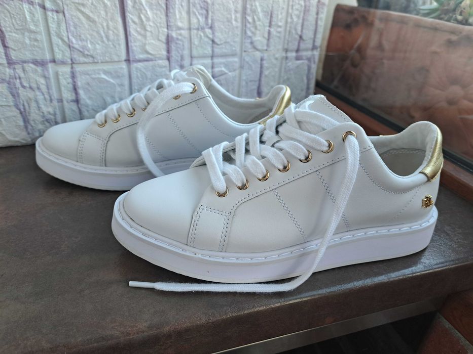 дамски обувки,кецове,маратонки,ном38,Ralph Lauren,сникърс кожени