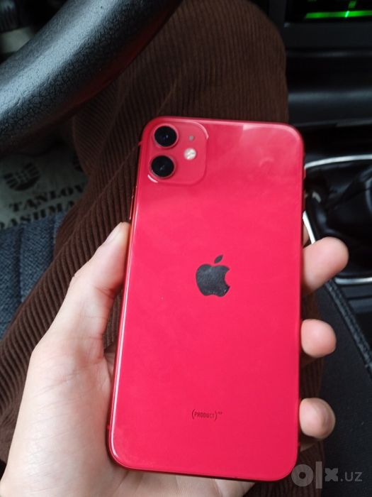 Iphone 11 qizil 128 gb LLA region feys tru ton xamasi ishlidi