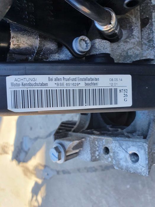 Motor Vw Golf 5 Seat Leon 2 Skoda Octavia 2 1.6 MPI cod BSE
