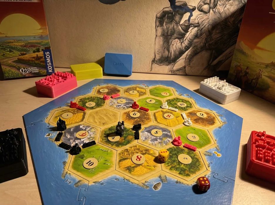 Organizator magnetic piese Catan – 3D print
