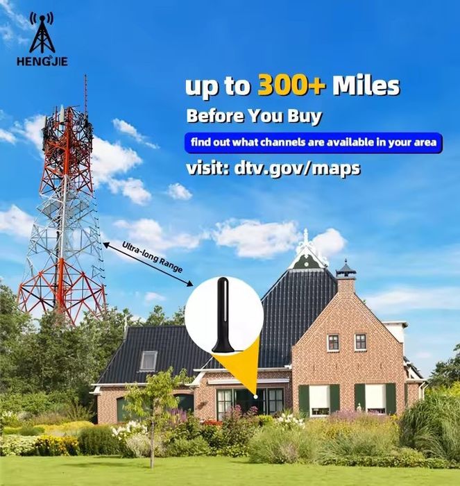 Antena TV Digitala HD cu Amplificator de Semnal,4K