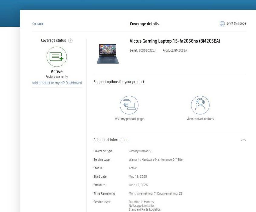 Laptop  Hp victus cu procesor ultra 7-240H , rtx 5060 , 24 gb ram