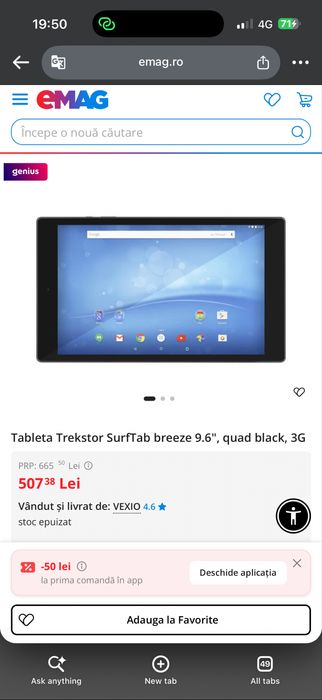 Tabletā :Trek Stor.      Nr.tle.: +40 (766) 855 899