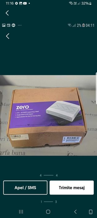 Vând receptor /receptor /tuner tv /decodor Vu Solo 4k