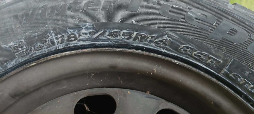 Hankook Winter i*cept RS 185/65/14 със стоманени джанти