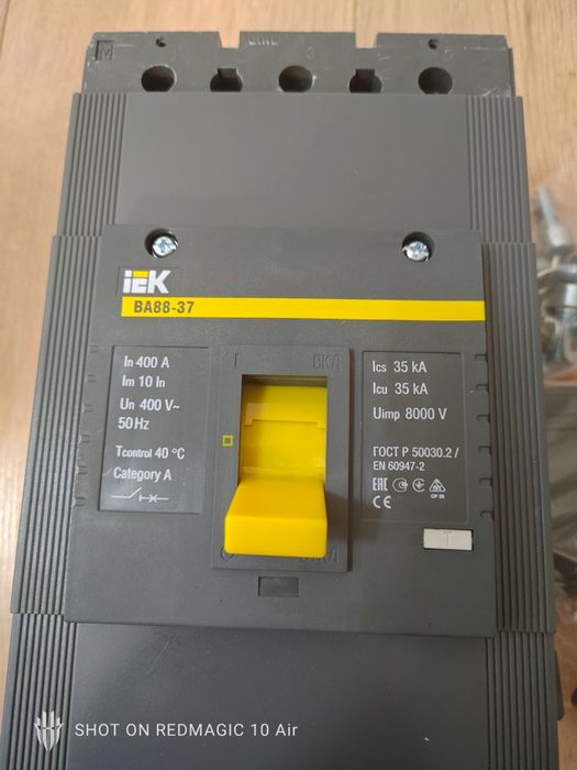 Выключатель автоматический BA88-37 , In400A, Un400V, 50Hz, SVA40-3-040
