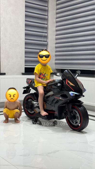 Детский мотоцикл Ducati V5 24V | 2–8 лет, LED, музыка, EVA колеса