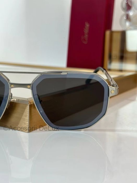 Ochelari de Soare Cartier Aviator CT0462S Full Box Santos De Cartier [Verificare Colet]