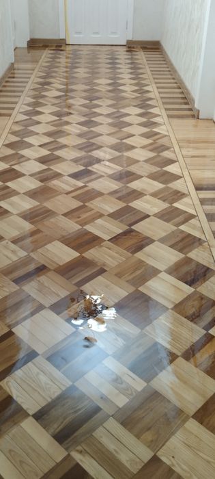 Шлифовка пол паркет