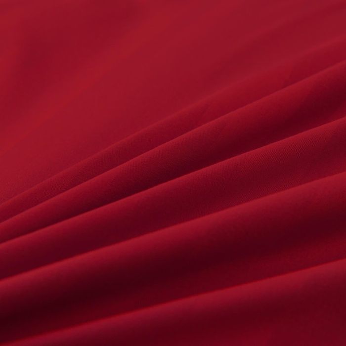 Спален комплект 3 части - 220x200 см с 2 калъфки, сатенени райета, микрофибър/памук, с цип, хипоалергенен - червен