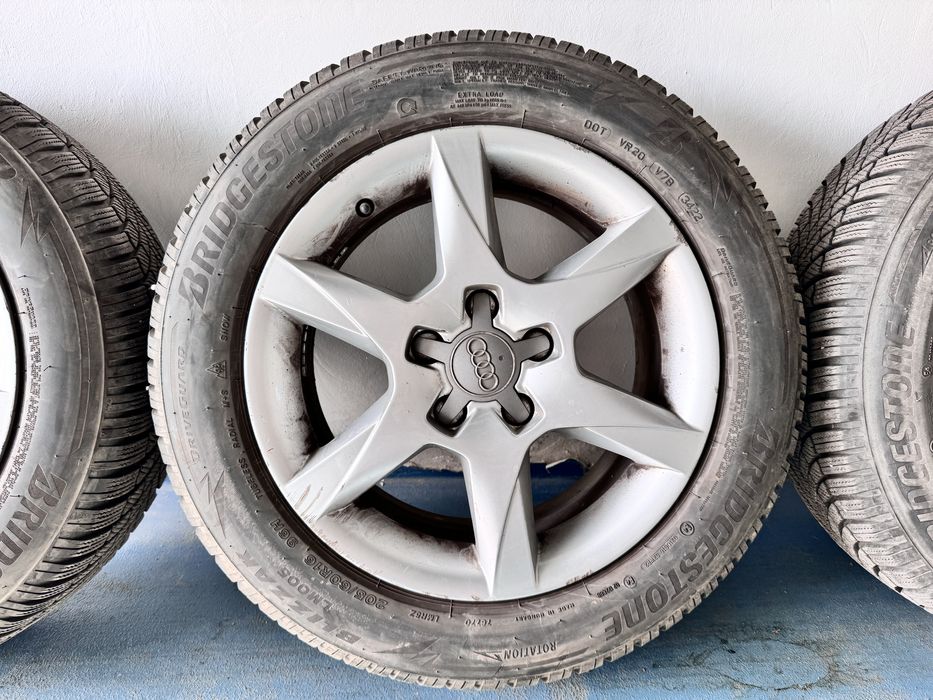 Jante Audi 16” cu anvelope bridgstone de iarna 8mm 205/60R16 96H
