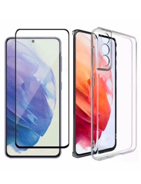 Husa Silicon Super + Folie Sticla Samsung A25/A22/A24/A12/A15/A16/A06