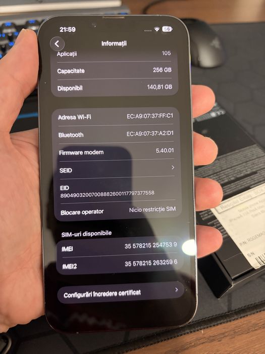 Iphone 13 pro max 256 sierra blue