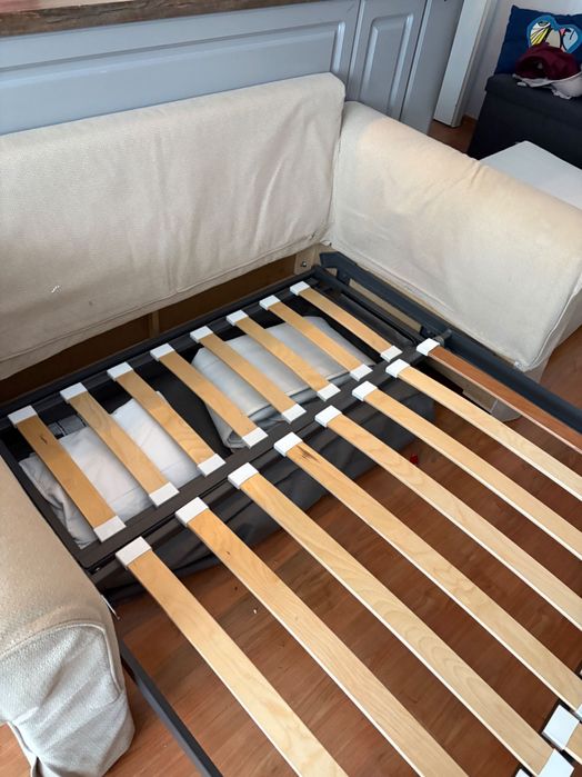 Двуместен разтегателен ikea ektorp с ракла