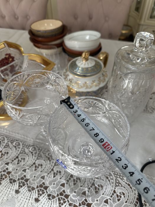 Конфетница Хрусталь на ножке